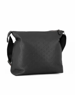 JUST GOLF - Tracolla nera loggata con con tre tasche frontali