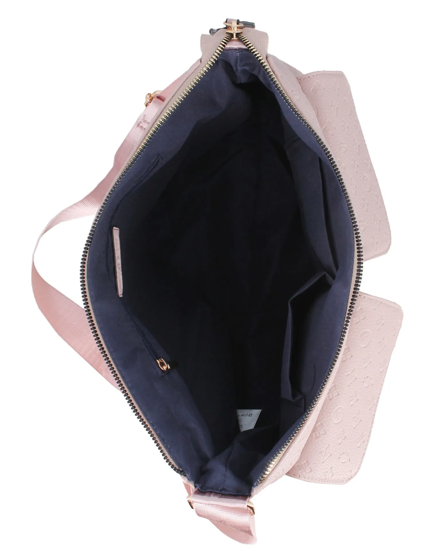 JUST GOLF - Tracolla nude loggata con con tre tasche frontali