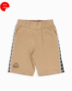 KAPPA - Bermuda ragazzi 8-16 anni beige con bande laterali