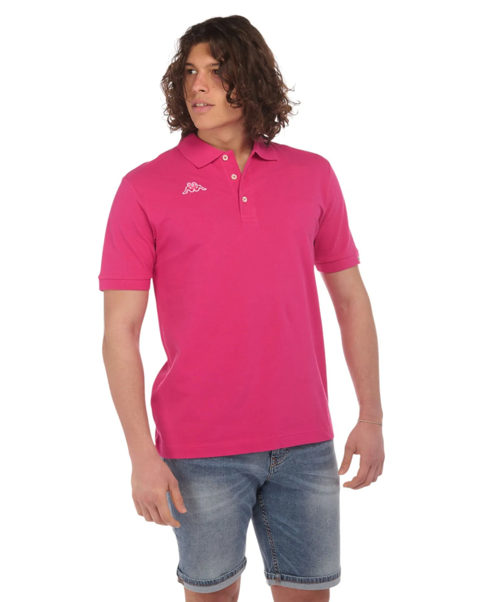 KAPPA - POLO MEZZA MANICA LOGO MALTAXITA MSS FUXIA DA UOMO, 361533W