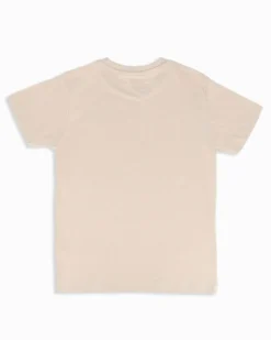 KAPPA -Tshirt manica corta beige ragazzi 8-16 anni in cotone