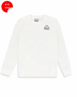 KAPPA -TSHIRT MANICA LUNGA BIANCA DA BAMBINO