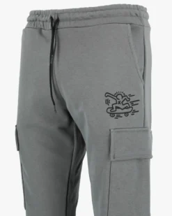 KEITH HARING - Pantalone con tasconi grigio da uomo