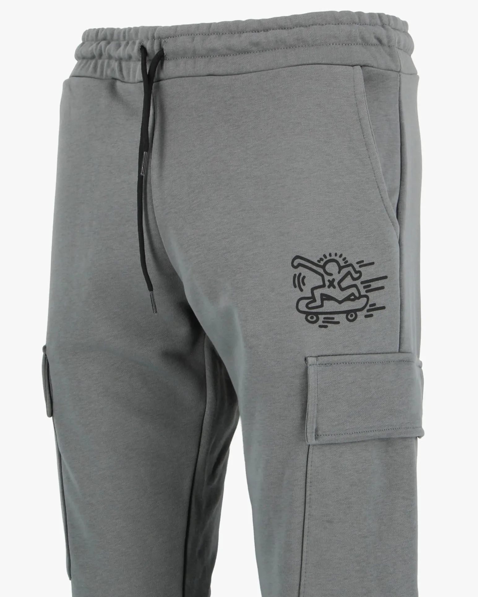 KEITH HARING - Pantalone con tasconi grigio da uomo