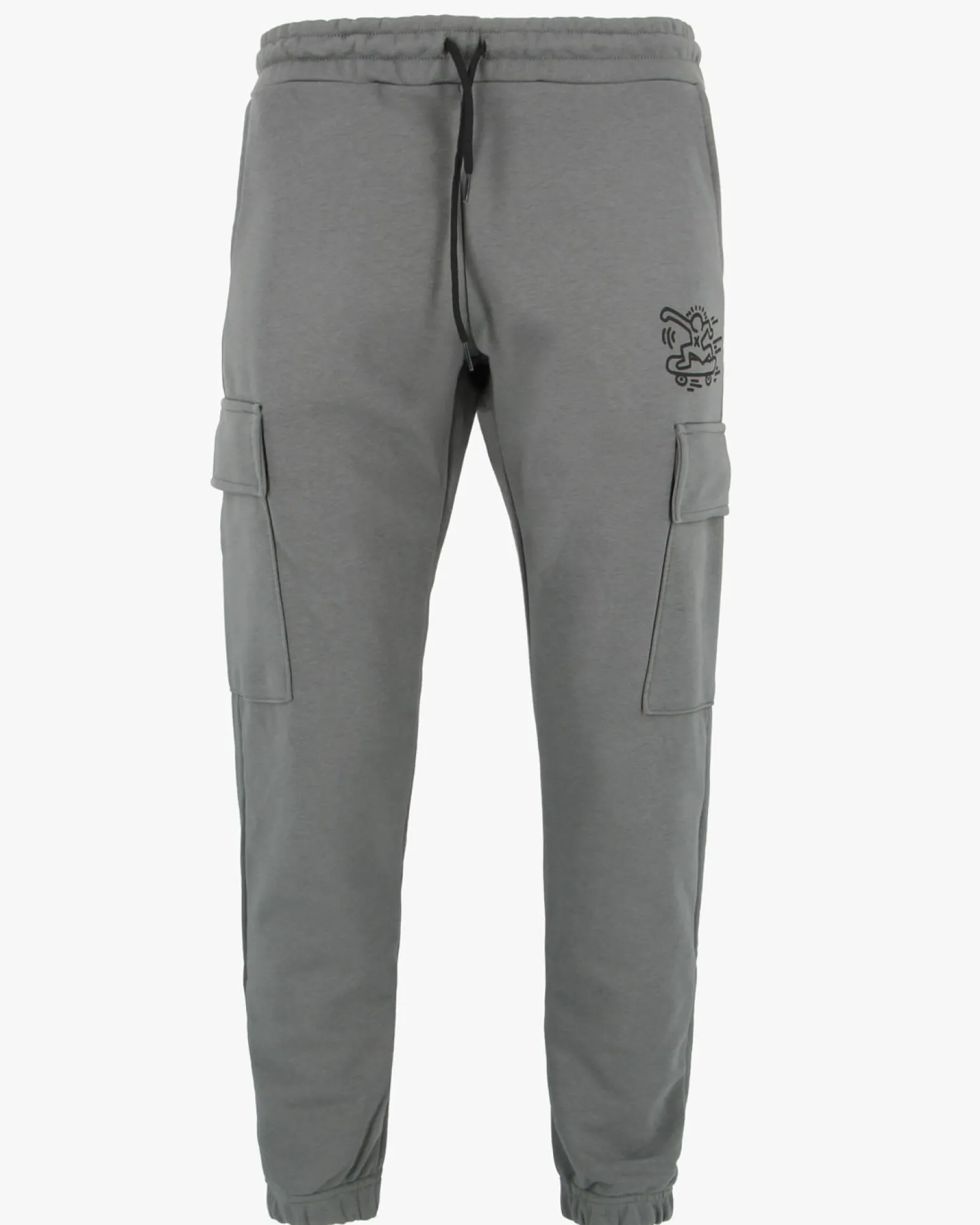 KEITH HARING - Pantalone con tasconi grigio da uomo