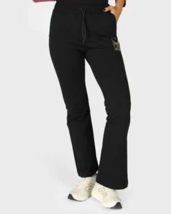 KEITH HARING - PANTALONE NERO A ZAMPA CON TASCHE DA DONNA