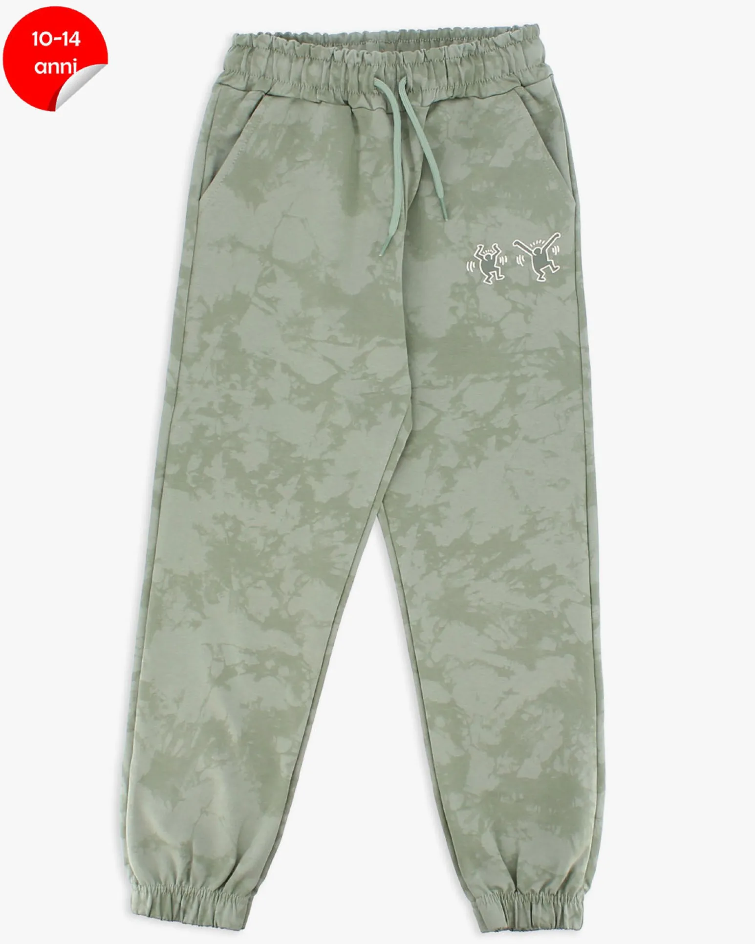 KEITH HARING - PANTALONE TUTA VERDE CON POLSINO DA RAGAZZO