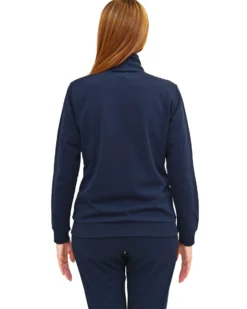 KEY UP  - FELPA BLU FULL ZIP DA DONNA