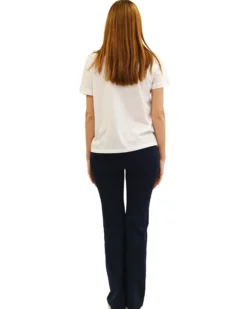 KEY UP - LEGGINGS BLU IN JERSEY ELASTICIZZATO ZAMPETTA 5LI20