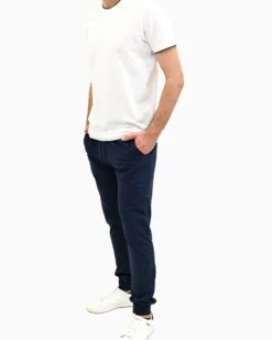 KEY UP - PANTALONE DA TUTA UOMO BLU IN JERSEY, 2JB81/1245