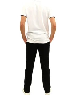 KEY UP - PANTALONE UOMO NERO IN JERSEY FONDO DRITTO - 2JB77/0002
