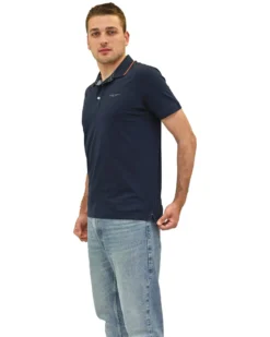 KEY UP - POLO MEZZA MANICA UOMO BLU  - 2R522/2923