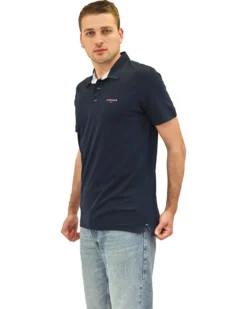 KEY UP - POLO MEZZA MANICA UOMO IN PIQUET BLU PQ YACHT - 2Q512/1245
