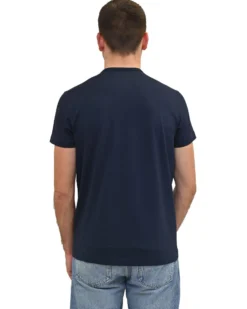 KEY UP - T-SHIRT GIROCOLLO ELASTCIZZATA NERA DA UOMO