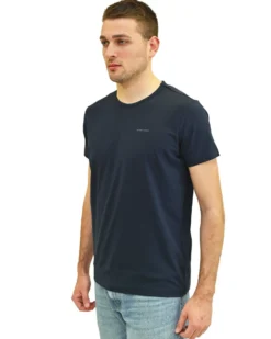 KEY UP - T-SHIRT GIROCOLLO ELASTCIZZATA NERA DA UOMO