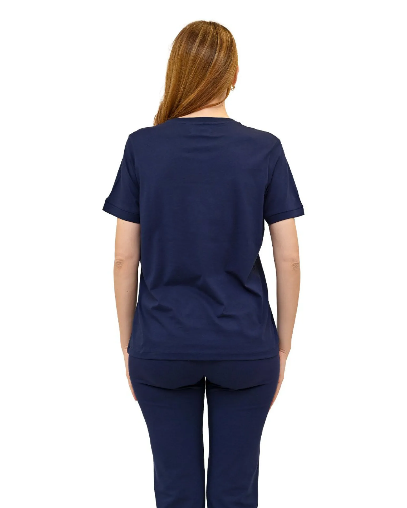 KEY UP - T-SHIRT MEZZA MANICA DONNA BLU - 5S881/1265