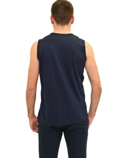 KEY UP - TSHIRT SMANICATA BLU DA UOMO IN COTONE JERSEY (STANDARD OEKO-TEX)
