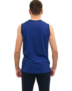 KEY UP - TSHIRT SMANICATA BLU ROYAL DA UOMO IN COTONE JERSEY (STANDARD OEKO-TEX)