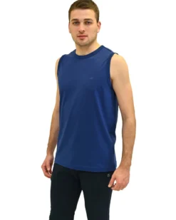 KEY UP - TSHIRT SMANICATA BLU ROYAL DA UOMO IN COTONE JERSEY (STANDARD OEKO-TEX)