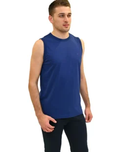 KEY UP - TSHIRT SMANICATA BLU ROYAL DA UOMO IN COTONE JERSEY (STANDARD OEKO-TEX)