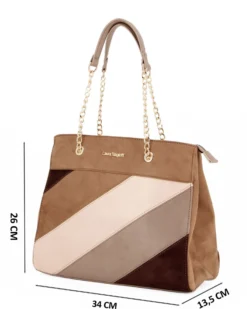 LAURA BIAGIOTTI - Borsa a due manici scamosciata bordeaux