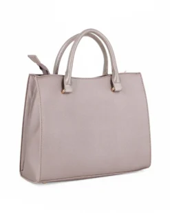 LAURA BIAGIOTTI - Borsa a due manici metal con  tasca frontale con patta, tracolla removibile