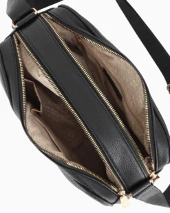 LAURA BIAGIOTTI - Borsa nera con due scomparti principali e tasca posteriore