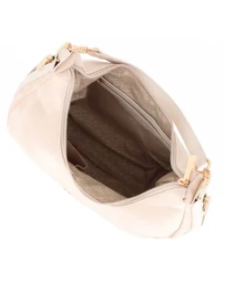 LAURA BIAGIOTTI - Borsa sacca naturale scamosciata con tasche laterali