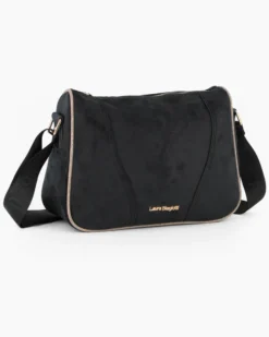 LAURA BIAGIOTTI - Borsa sacca nera con tasca frontale e posteriore