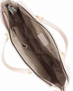 LAURA BIAGIOTTI - Borsa shopping naturale con lavorazione frontale