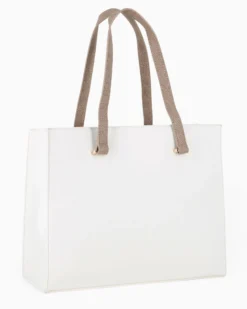 LAURA BIAGIOTTI - Borsa shopping beige loggata