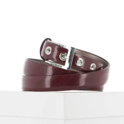 LAURA BIAGIOTTI - Cinta Plum loggata con fibbia