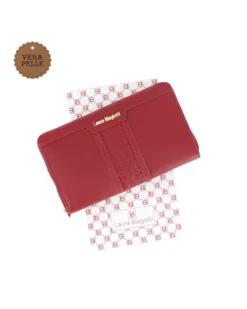 LAURA BIAGIOTTI - Portafoglio rosso con inserto loggato