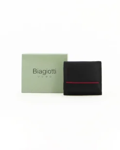 LAURA BIAGIOTTI - Portafoglio marrone da uomo in VERA PELLE