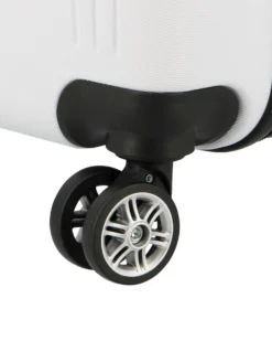 LAURA BIAGIOTTI - TROLLEY BIANCO IN ABS 4 RUOTE
