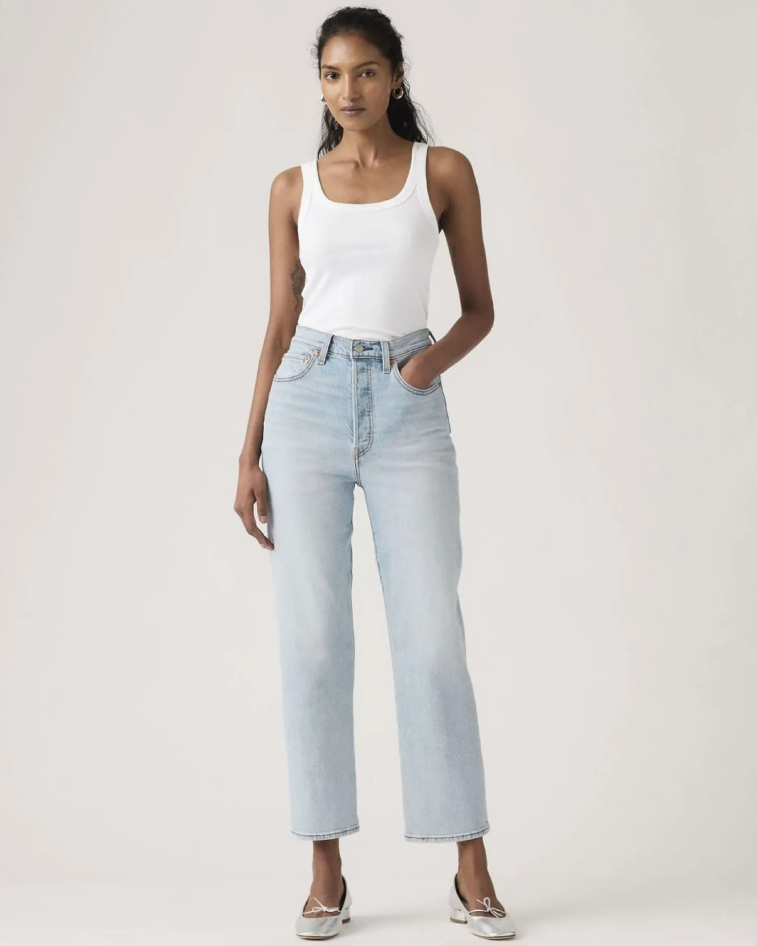 LEVI'S – JEANS RIBCAGE STRAIGHT ANKLE DRITTI LIGHTWEIGHT DA DONNA - 72693_0282
