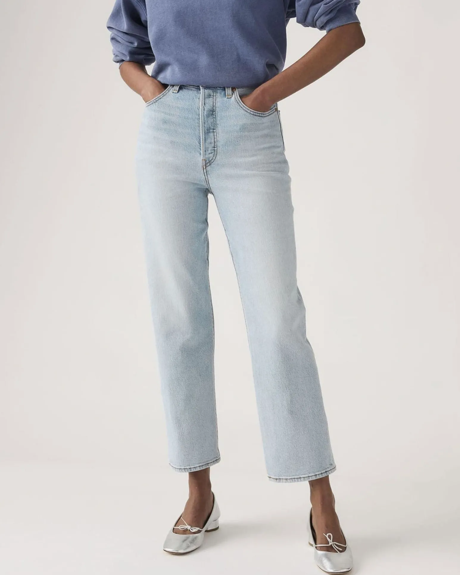 LEVI'S – JEANS RIBCAGE STRAIGHT ANKLE DRITTI LIGHTWEIGHT DA DONNA - 72693_0282