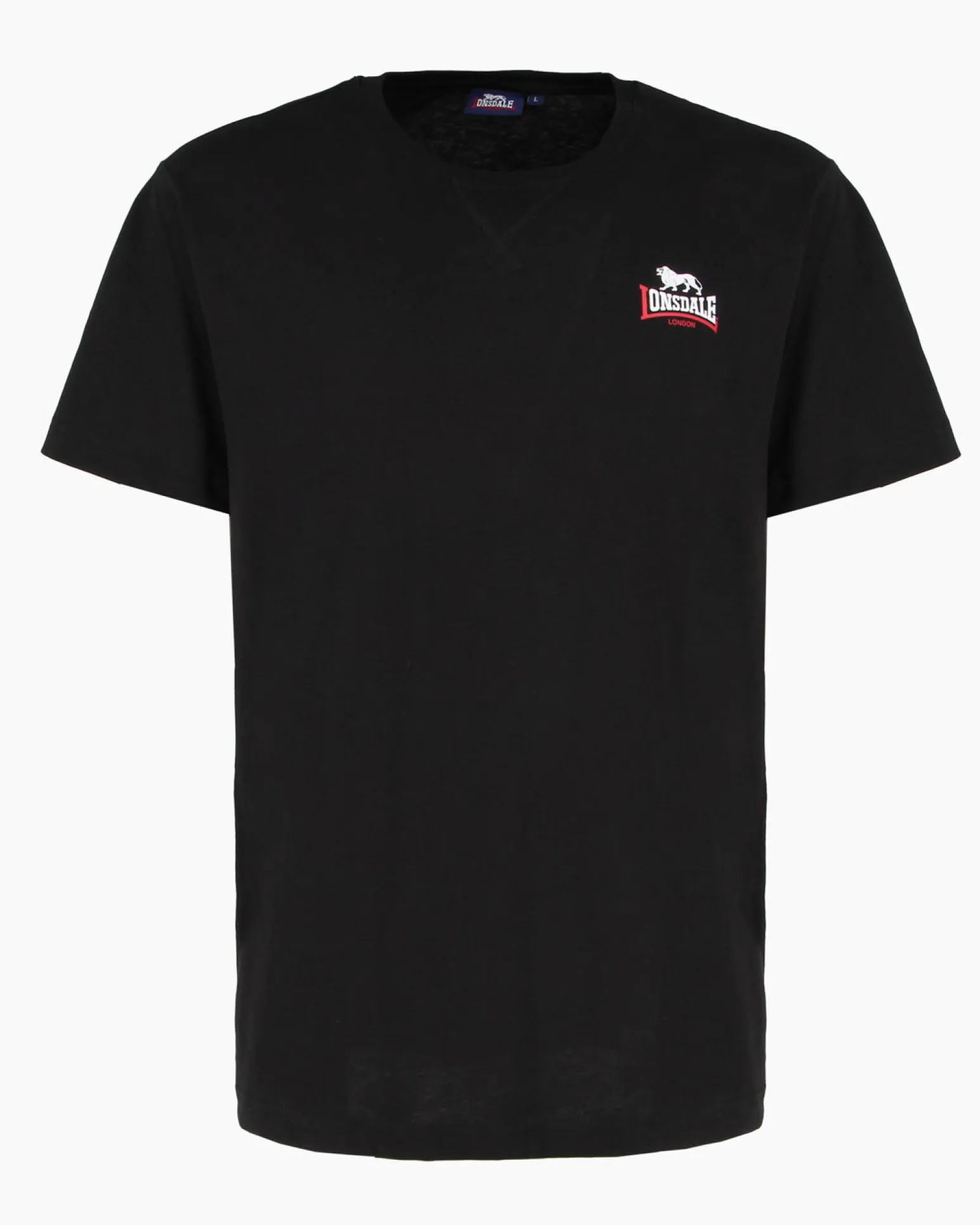 LONSDALE - Tshirt manica corta blu con logo in cotone