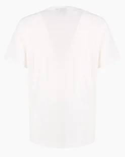 LONSDALE - Tshirt manica corta bianca con logo in cotone