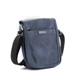 LOTTO - Borsello effetto vintage con zip su patta