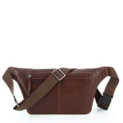 LOTTO - Marsupio marrone in VERA PELLE con quattro tasche