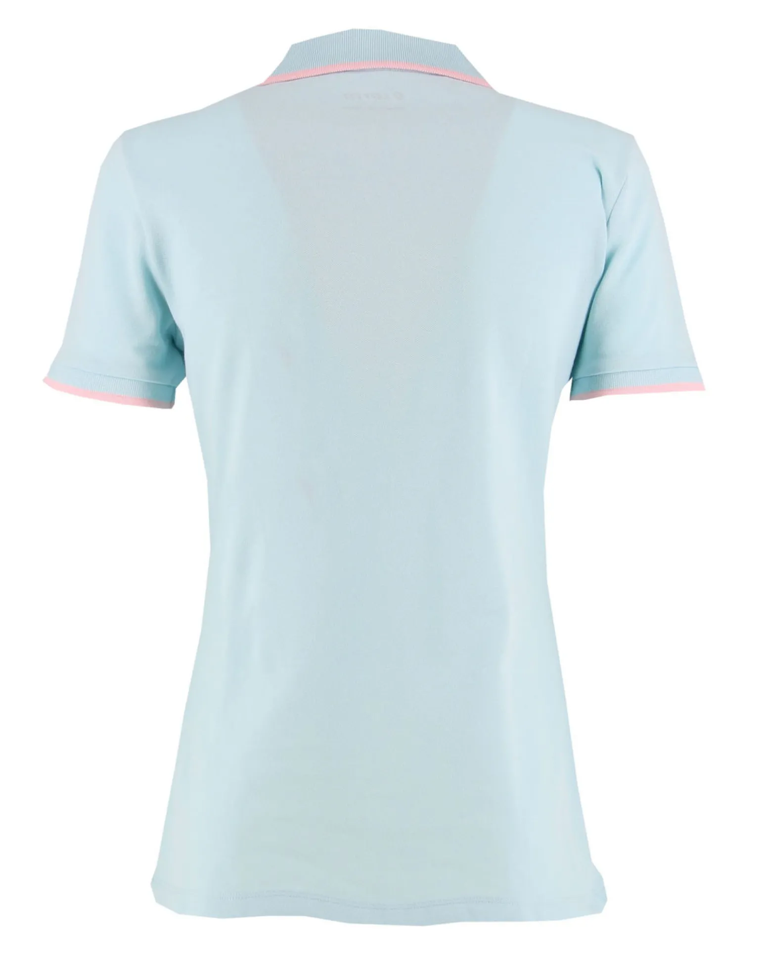 LOTTO - POLO MEZZA MANICA DONNA CLASSICA STC PQ CELESTE CON RIGHINO ROSA - 213501/D52