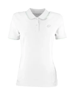 LOTTO - POLO  MEZZA MANICA DONNA CLASSICA STC PQ BIANCA CON RIGHINO GRIGIO -  213501/53Q