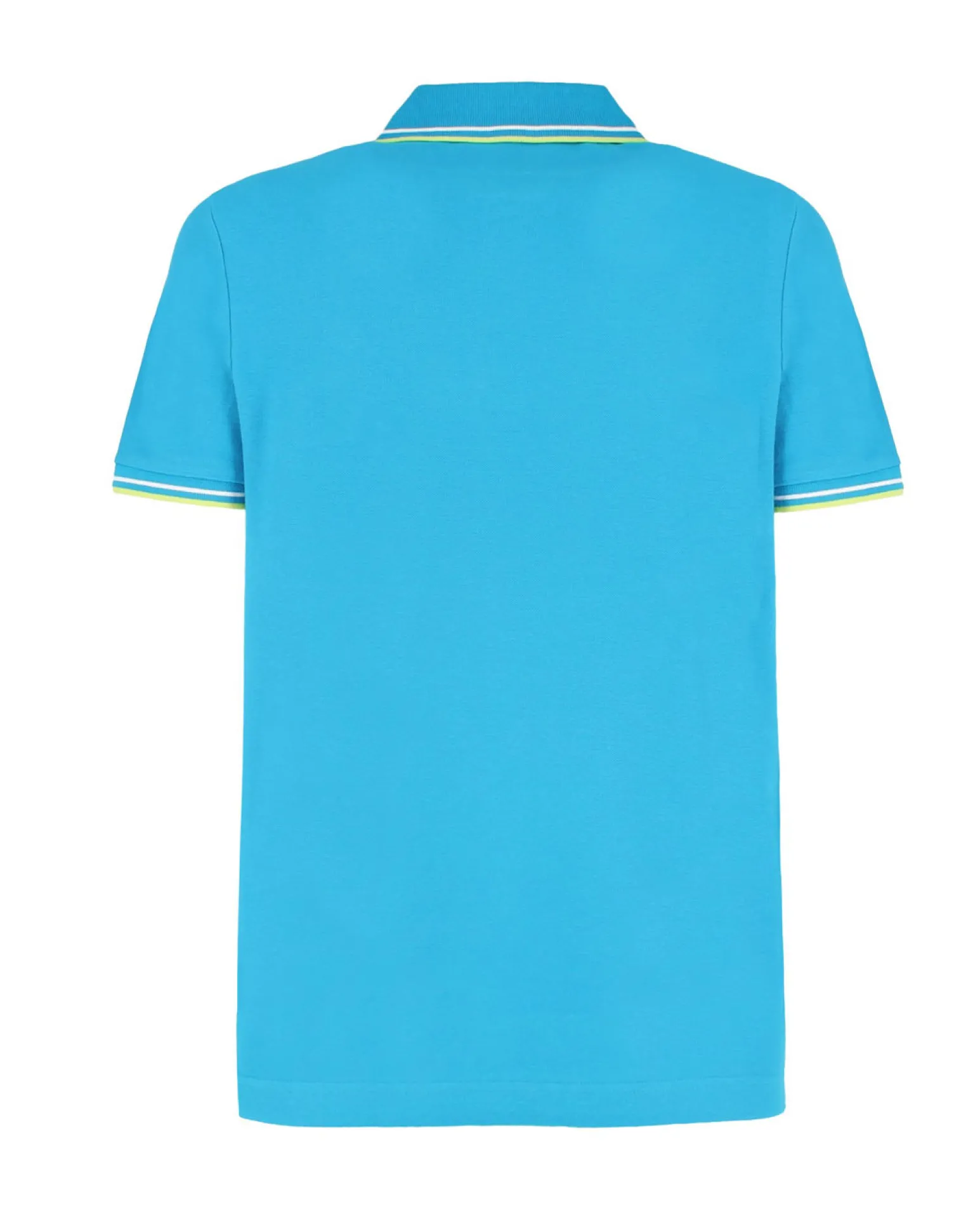 LOTTO - POLO MEZZA MANICA UOMO TURCHESE CON RIGHINO BIANCO E GIALLO CLASSICA - 219238/1S