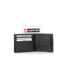LOTTO - Portafoglio in VERA PELLE con doppio scomparto banconote e tasca portaspicci