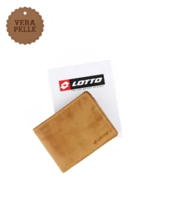 LOTTO - Portafoglio uomo giallo in VERA PELLE