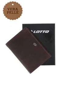 LOTTO - Portafoglio uomo testa moro in VERA PELLE