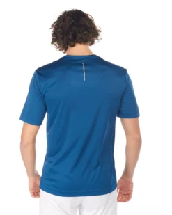 LOTTO - T SHIRT SPORTIVA MEZZA MANICA IN TESSUTO TRASPIRANTE  BLU DA UOMO, 218935/9XX