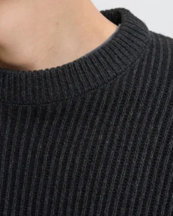 MAGLIA ML EDOVER KNIT CREW BLACK