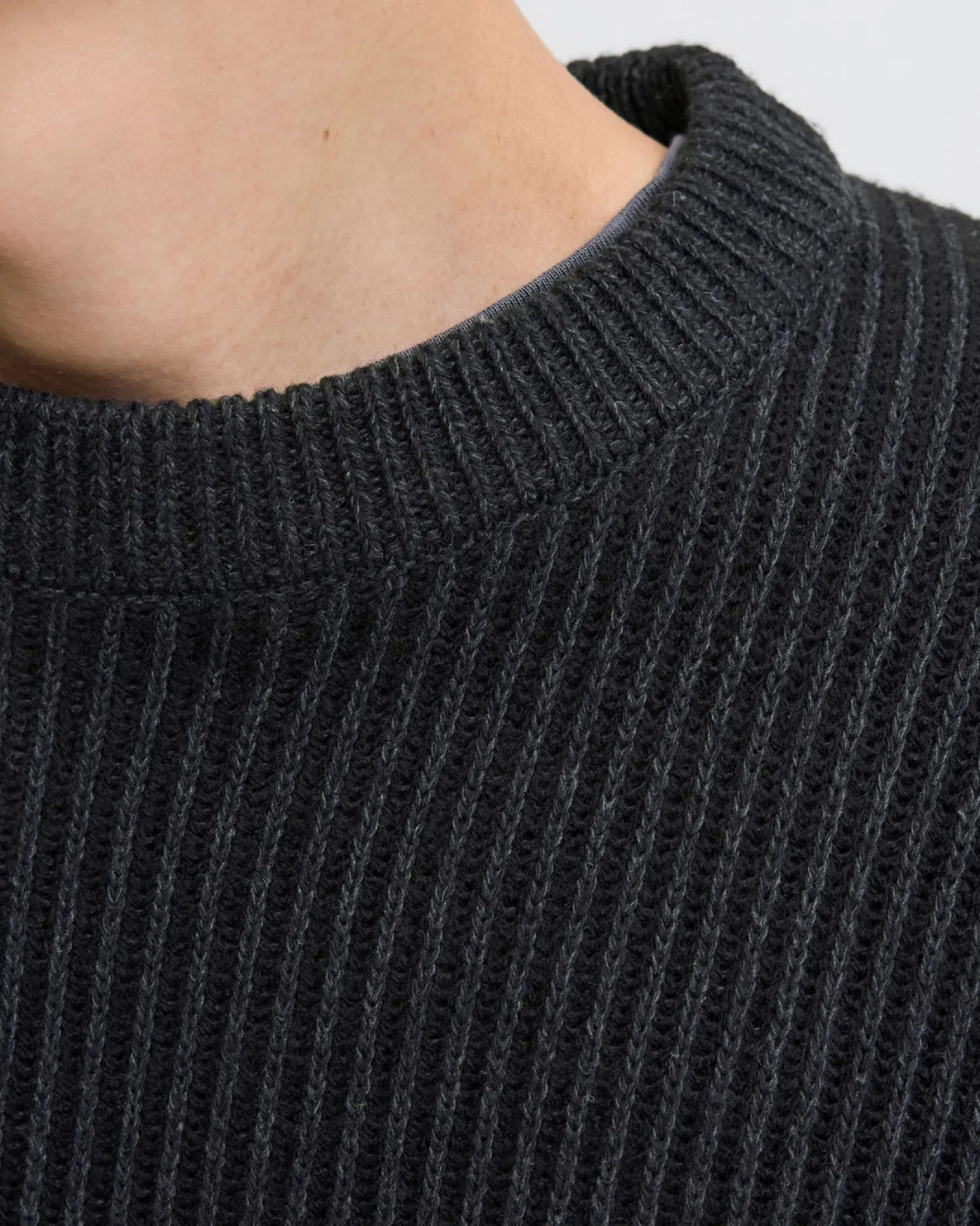 MAGLIA ML EDOVER KNIT CREW BLACK